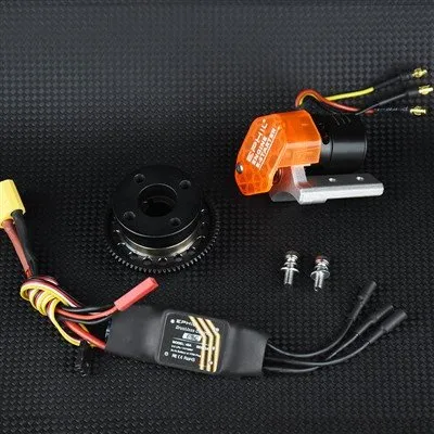 Les kits de mise à niveau du moteur incluent un démarreur et un moyeu d'hélice pour le moteur X-38cc-S/R